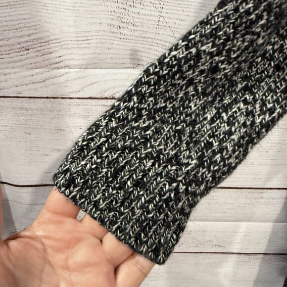 Hobbs London Black White Pullover Sweater Dress Size US 4 Turtleneck Cotton - Picture 4 of 9